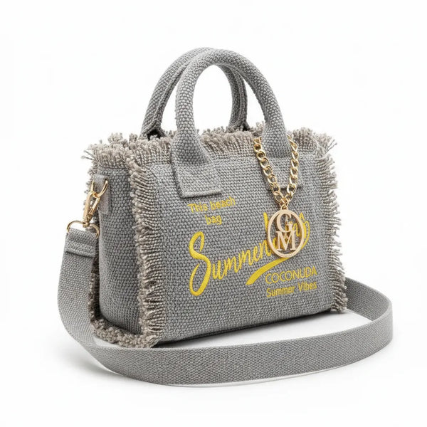 La Minerva - Borsa bauletto jeans denim