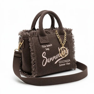 La Minerva - Borsa bauletto jeans denim