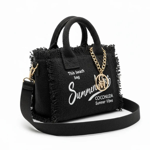 La Minerva - Borsa bauletto jeans denim