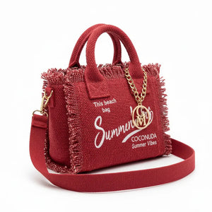 La Minerva - Borsa bauletto jeans denim