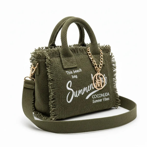 La Minerva - Borsa bauletto jeans denim