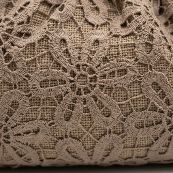 La Natasha - Borsa firmata Gyoiamea Pizzo Macramè clucht borsetta con catena