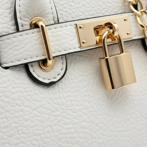 La Milvas - Borsa a bauletto con charms borsetta firmata GYOIAMEA a mano tracolla