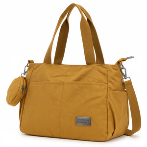 Nazareno Gabrielli - Borsa shopper tote bag Tracolla spalla Donna in Nylon Multitasche Impermeabile e Leggera
