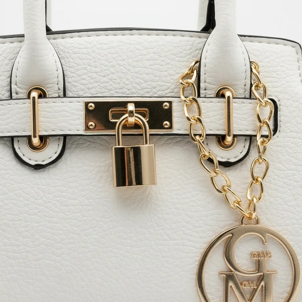 La Milvas - Borsa a bauletto con charms borsetta firmata GYOIAMEA a mano tracolla