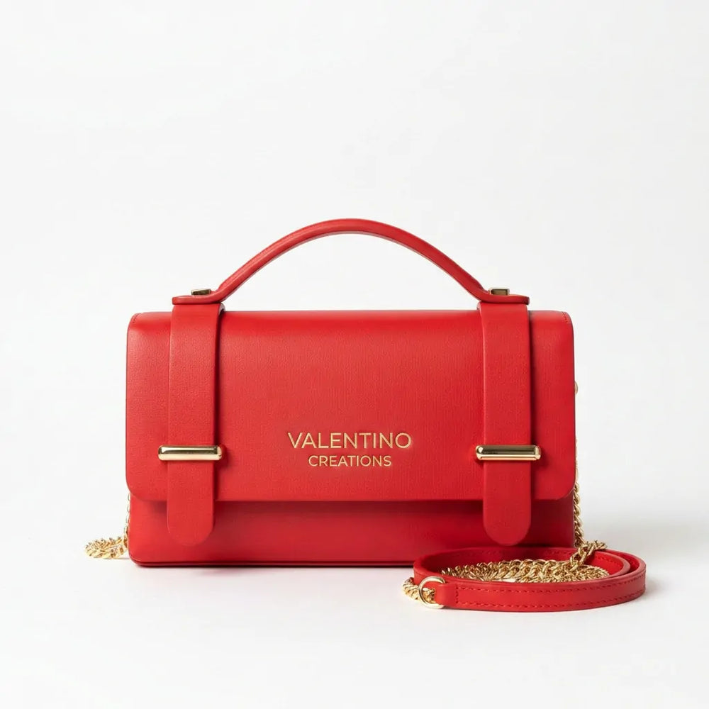 Valentino Creations - Tracolla in simil pelle borsetta rigida borchie