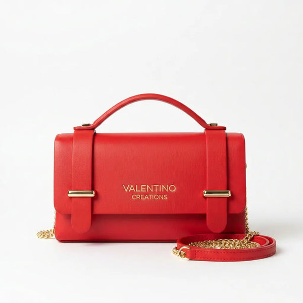 Valentino Creations - Tracolla in simil pelle borsetta rigida borchie
