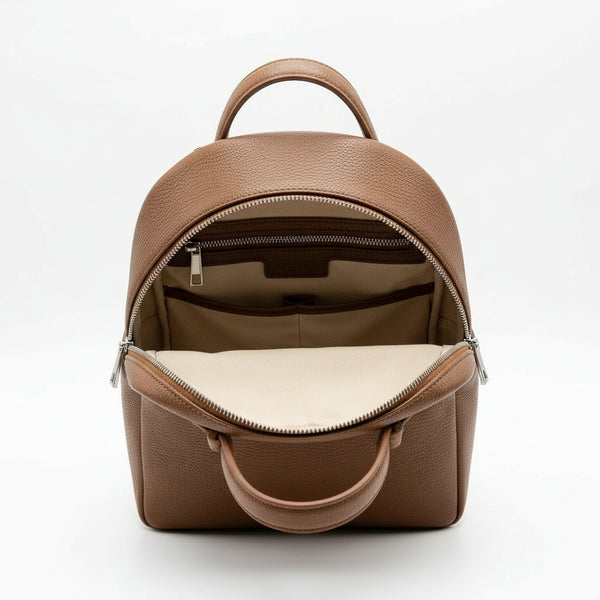L' Equilibrio - Zaino MADE IN ITALY in vera pelle zainetto unisex donna uomo firmato GYOIAMEA