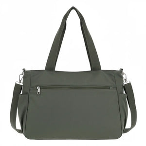 Nazareno Gabrielli - Borsa shopper tote bag Tracolla spalla Donna in Nylon Multitasche Impermeabile e Leggera