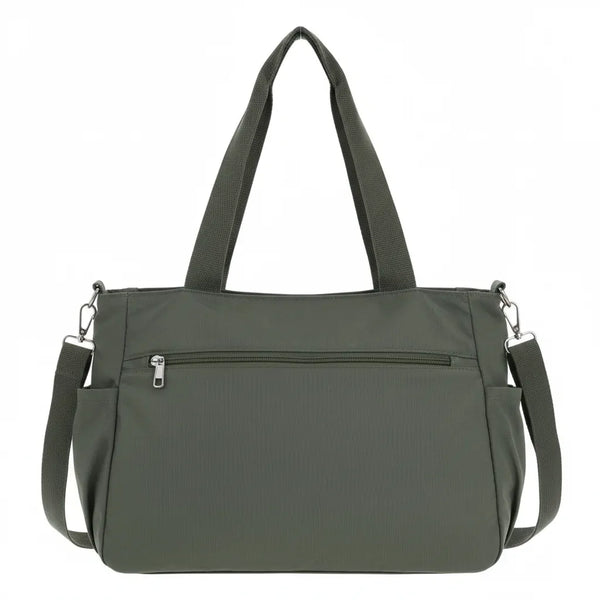 Nazareno Gabrielli - Borsa shopper tote bag Tracolla spalla Donna in Nylon Multitasche Impermeabile e Leggera