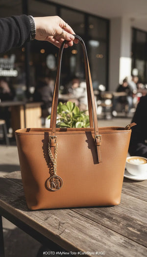 La Continente - Borsa in Vera Pelle Italiana shopping shopper a spalla