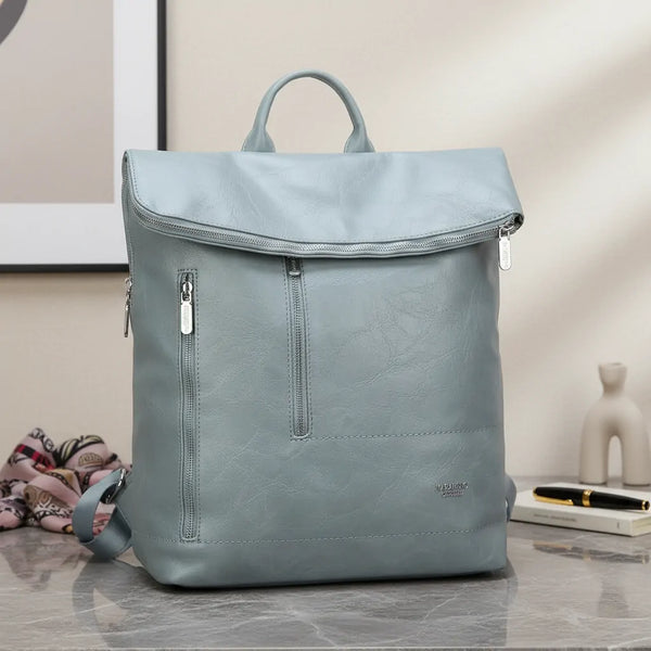 NAZARENO GABRIELLI - Zaino unisex donna uomo zainetto firmato giornaliera elegante capiente cartella