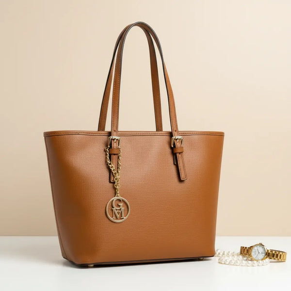 La Continente - Borsa in Vera Pelle Italiana shopping shopper a spalla
