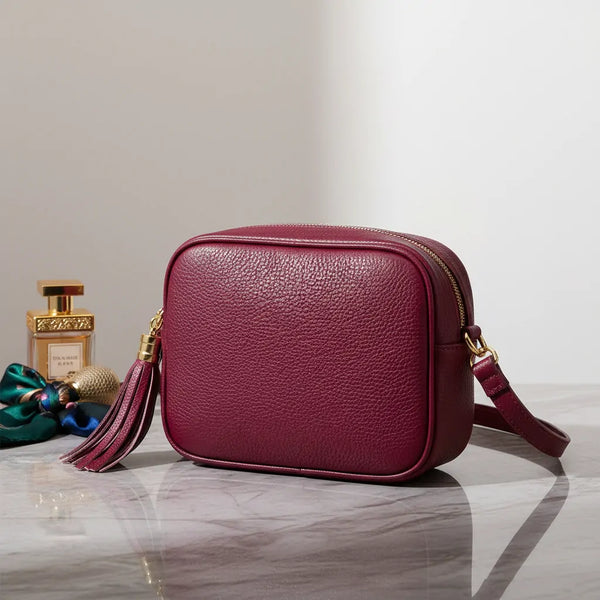 La Quardetta - Borsa in Vera Pelle Italiana a postina borchie firmata GYOIAMEA