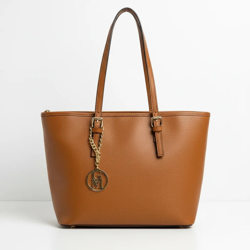 La Continente - Borsa in Vera Pelle Italiana shopping shopper a spalla