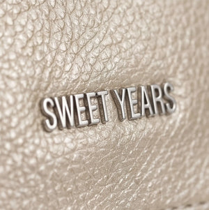 Sweet Years - Tracolla in simil pelle multi tasche 5 zip comoda capiente con platta