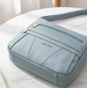 Sweet Years - Tracolla in simil pelle multi tasche 5 zip comoda capiente