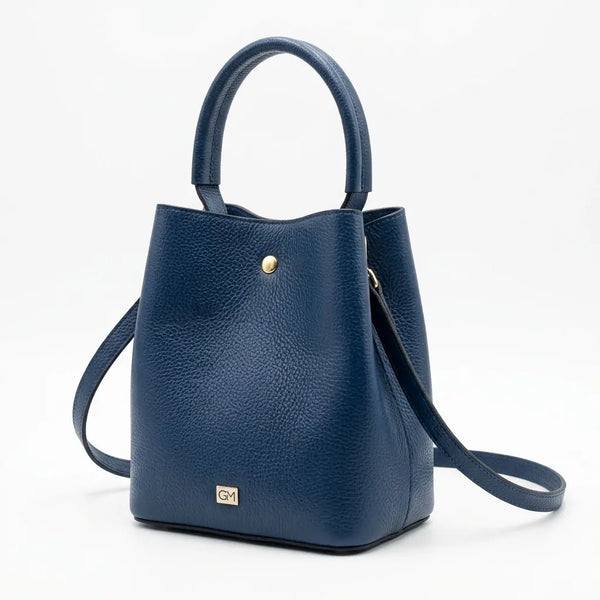 La Calice - Borsa in Vera Pelle Italiana a Secchiello firmata GYOIAMEA Bucket Bag