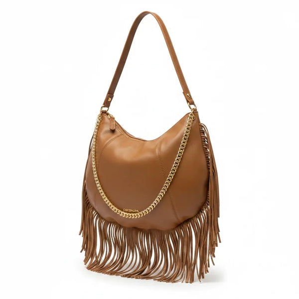 Coconuda - Borsa monomanico spalla catena frange grande