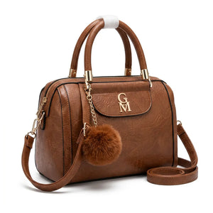 La Vulcania - Borsa firmata Gyoiame simil pelle effetto venata tracolla elegante