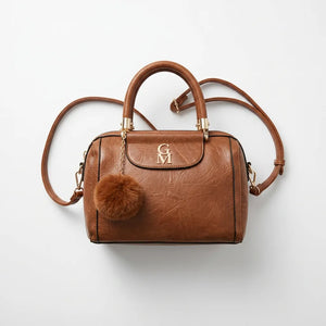 La Vulcania - Borsa firmata Gyoiame simil pelle effetto venata tracolla elegante