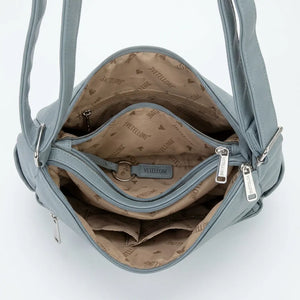 Sweet Years - Tracolla in simil pelle multi tasche 5 zip comoda capiente