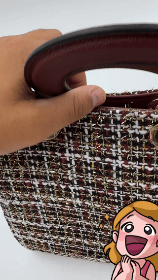 Borsa CHARRO in tessuto TWEED bouclé raffinato