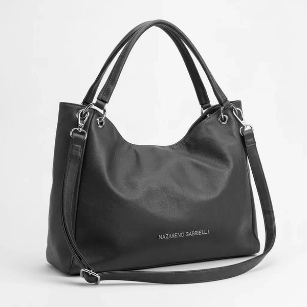 Nazareno Gabrielli - Borsa morbida a sacco hobo capiente unica tinta nuovo firmata new