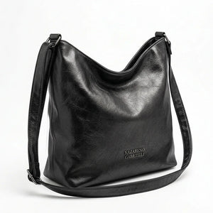 Borsa hobo Nazareno Gabrielli a spalla e tracolla nero - vista principale