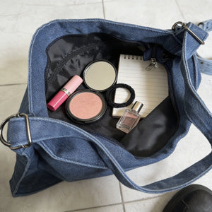 La Oronto tracolla - Borsa firmata Gyoiamea jeans denim tracolla sacco spalla