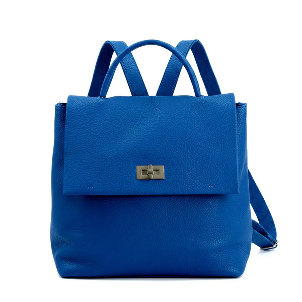 Tommassini - Zaino  / Borsa 2n1 eco pelle multi tasche donna zainetto passeggio comodo moda pera