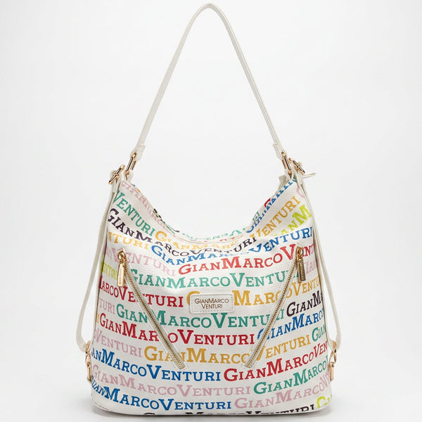 Gian Marco venturi 2in1 borsa zaino LIMITED EDITION fantasia logata