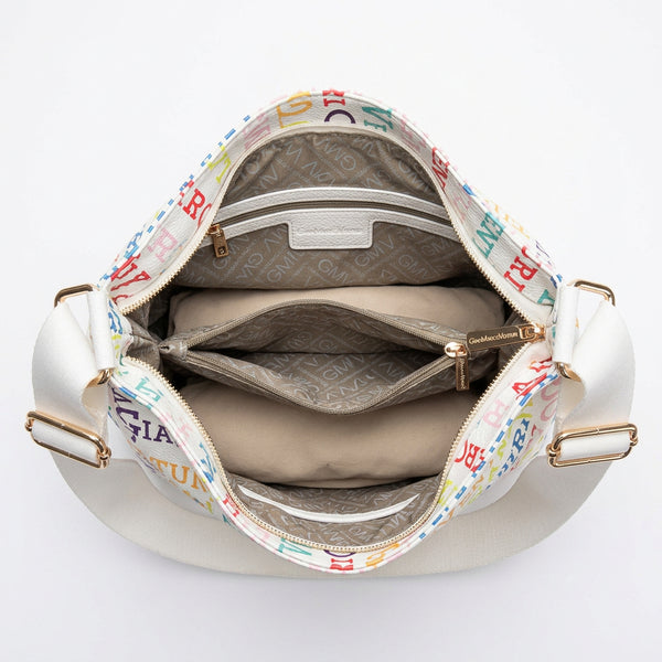 Gian Marco venturi 2in1 borsa zaino LIMITED EDITION fantasia logata