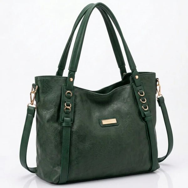 CHARRO - Borsa a Spalla Donna Beige simil Pelle Morbida Borsa shopping Grande con Tracolla