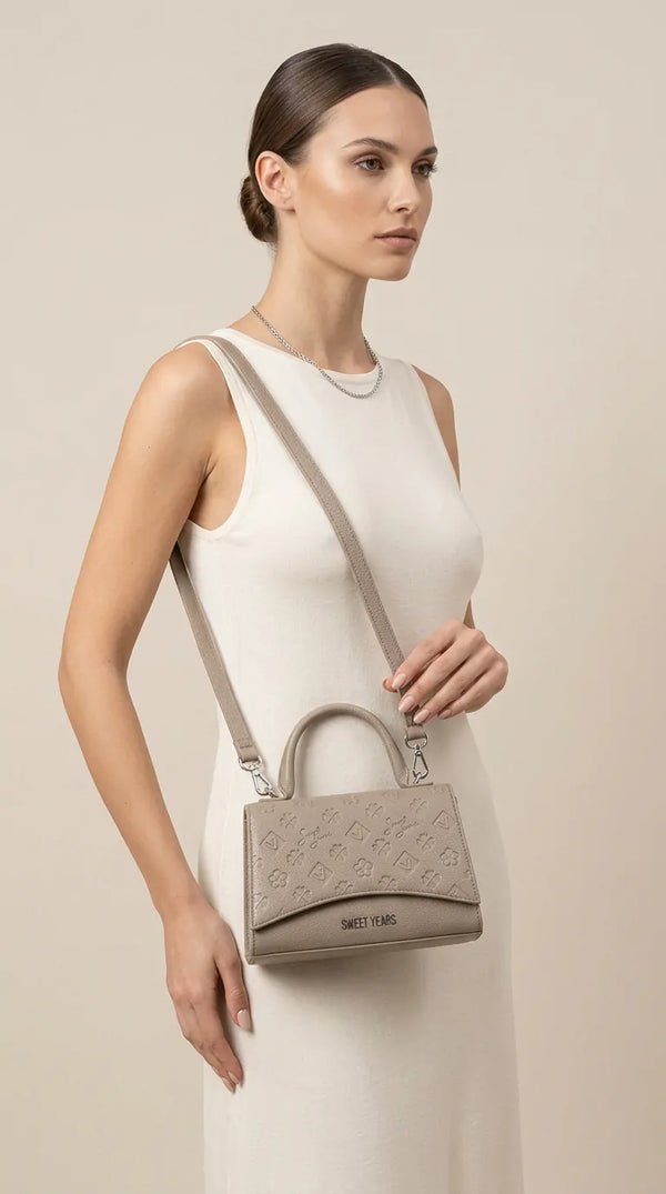 Sweet Years - Borsa clessidra firmata capiente giornaliera elegante borsetta a mano bauletto piccola