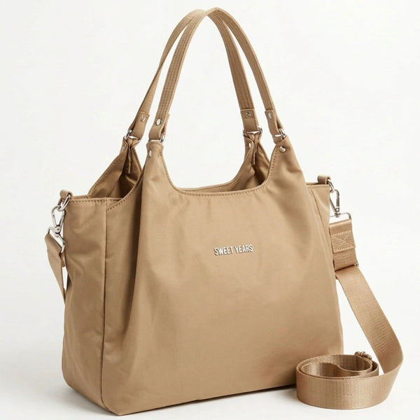 Sweet Years - Borsa nuova Donna sacco hobo bag impermeabile in tessuto tecnico super resistente