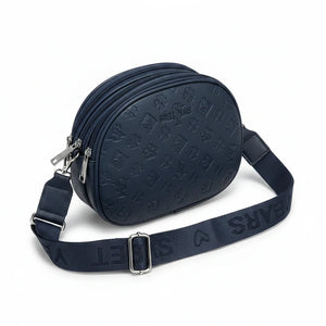 Sweet Years - Borsa multitasche firmata capiente giornaliera borsetta 3 zip 2026 simil pelle pressata logata logo 3d