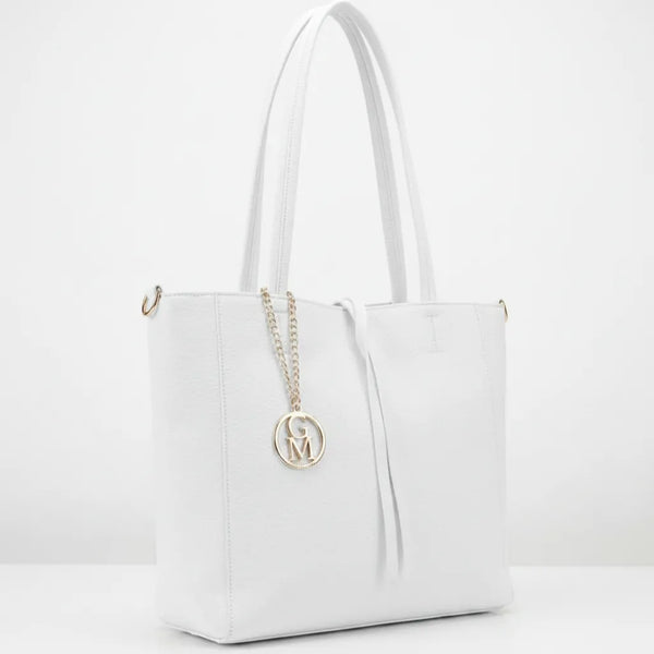 La Tote bag - Borsa 2in1 firmata GYOIAMEA shopping con pochette spalla donna grande simil pelle venata