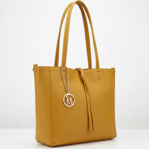 La Tote bag - Borsa 2in1 firmata GYOIAMEA shopping con pochette spalla donna grande simil pelle venata