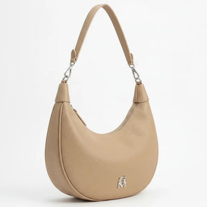 La Duo - Borsa trasformabile 2 in 1 firmata GYOIAMEA mezzaluna a spalla tracolla monomanico rimovibile donna grande simil pelle