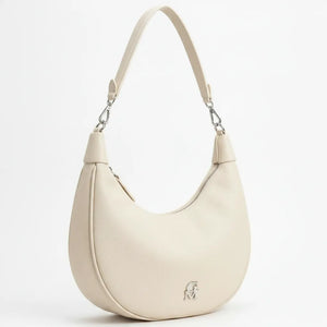 La Duo - Borsa trasformabile 2 in 1 firmata GYOIAMEA mezzaluna a spalla tracolla monomanico rimovibile donna grande simil pelle