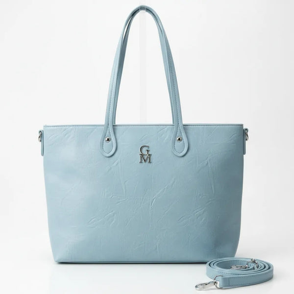 Big - Borsa firmata GYOIAMEA shopping spalla donna grande simil pelle venata