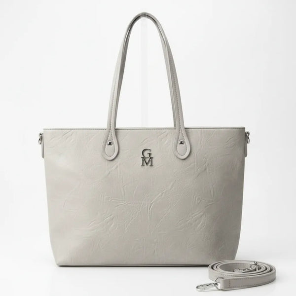 Big - Borsa firmata GYOIAMEA shopping spalla donna grande simil pelle venata