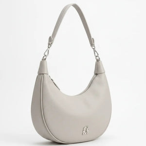 La Duo - Borsa trasformabile 2 in 1 firmata GYOIAMEA mezzaluna a spalla tracolla monomanico rimovibile donna grande simil pelle