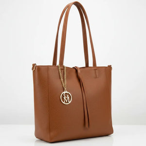 La Tote bag - Borsa 2in1 firmata GYOIAMEA shopping con pochette spalla donna grande simil pelle venata