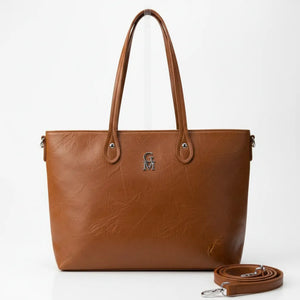 Big - Borsa firmata GYOIAMEA shopping spalla donna grande simil pelle venata
