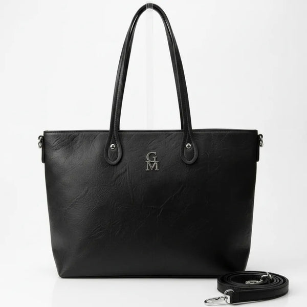 Big - Borsa firmata GYOIAMEA shopping spalla donna grande simil pelle venata
