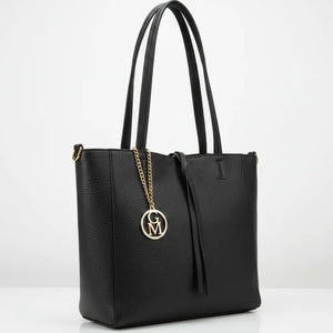 La Tote bag - Borsa 2in1 firmata GYOIAMEA shopping con pochette spalla donna grande simil pelle venata