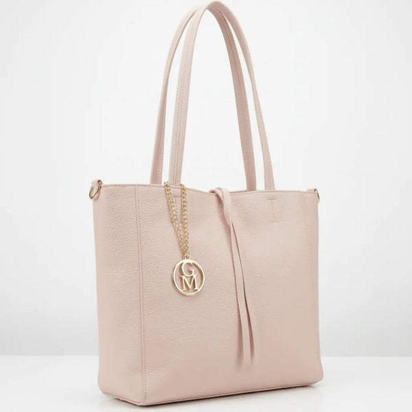 La Tote bag - Borsa 2in1 firmata GYOIAMEA shopping con pochette spalla donna grande simil pelle venata