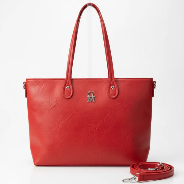 Big - Borsa firmata GYOIAMEA shopping spalla donna grande simil pelle venata